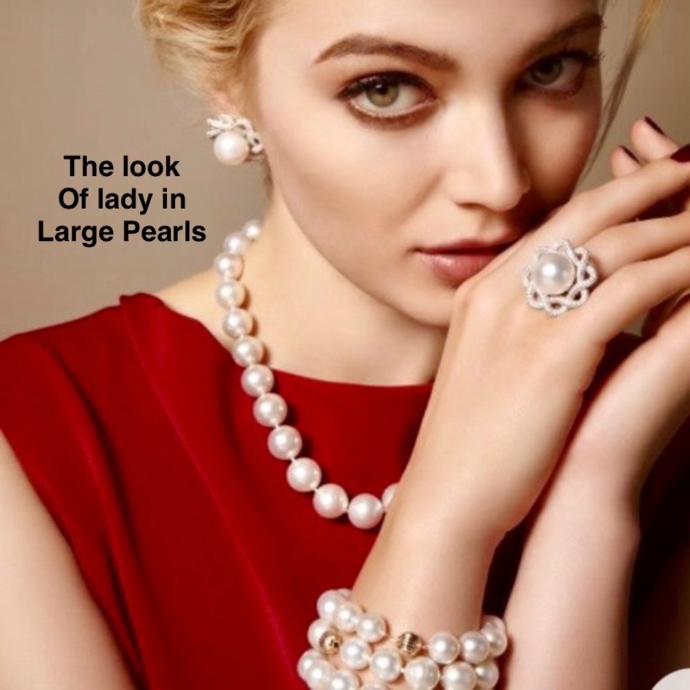 Large Baroque Pearls - Pearls are also believed to signify innocence and faith.
